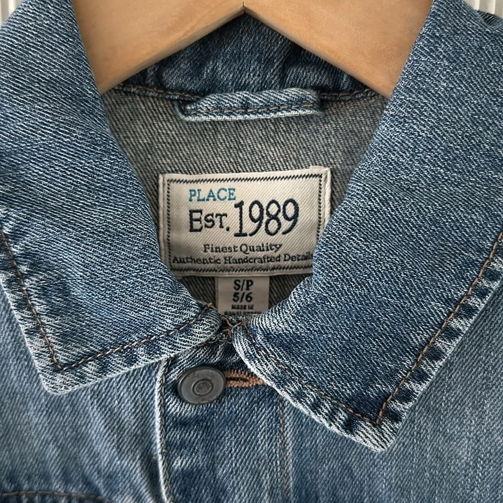 The Children's Place Boys/Unisex Basic Denim Jacket, Size S/P 5-6